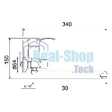 SL86-006E Смеситель для ванны, ø35