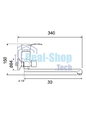 SL86-006E Смеситель для ванны, ø35