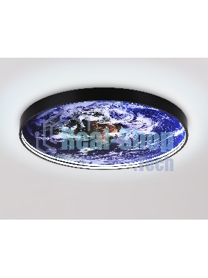 Настенно-потолочный светодиодный светильник Ambrella light FW11134 BK черный 31W LED 3000-6400K D500*38