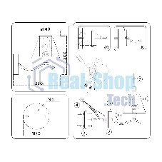 Настенный светильник Ambrella light LH57085 SN/FR никель/белый матовый E14 max 40W 230*140*200