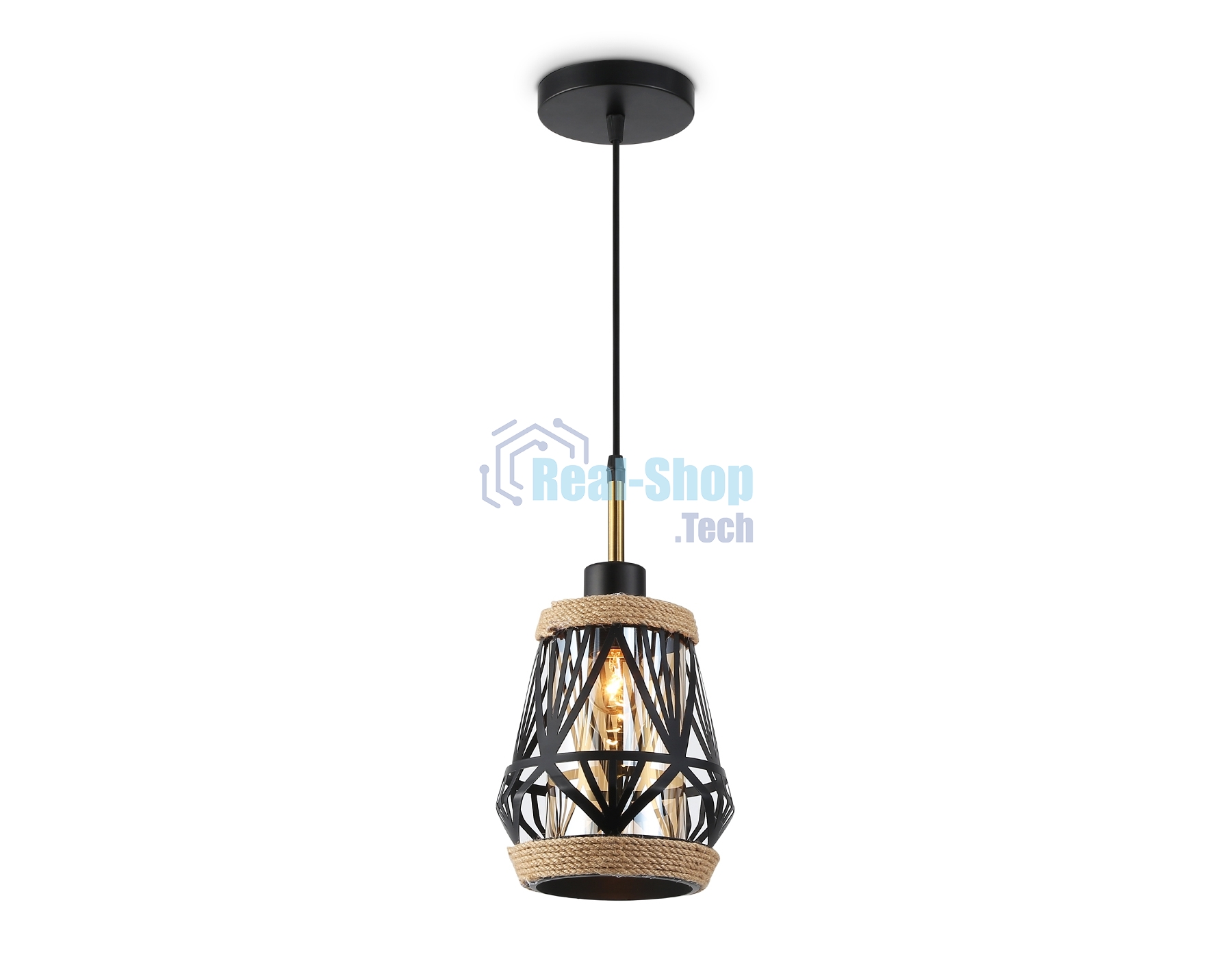 Светильник Ambrella light TR8521 BK/SB черный/бронза E27 max 60W D170*1000