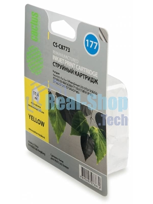 Картридж струйный Cactus CS-C8773 желтый для №177 HP PhotoSmart 3213/3313/8253/C5183/C6183/D7463 (11