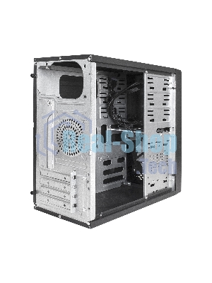 Компьютерный корпус Minitower ExeGate mEVO-7807-NPX500 (mATX, БП 500NPX 12см, 1хUSB+1хUSB 3.0, черный 1x12см с RGb подсветкой)