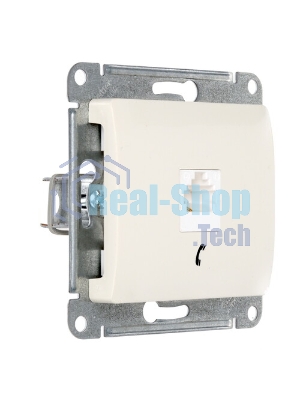 Systeme Electric Glossa Беж Розетка телефонная RJ11
