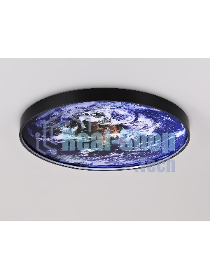 Настенно-потолочный светодиодный светильник Ambrella light FW11134 BK черный 31W LED 3000-6400K D500*38
