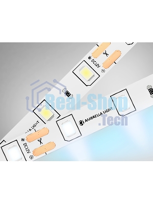 Светодиодная лента GS1003 2835 60Led/ 4.8W m/ 12V IP20 6500K/ 5000*8*1.2mm (2 конт.)