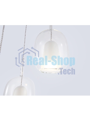 Подвесной светильник Ambrella light LH11151/3 BK/WH/CL черный/белый/прозрачный E27*3 max 60W D425*1500