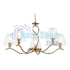 Люстра Ambrella light LH57091/5 BS/FR латунь/белый матовый E14/5 max 40W D690*790