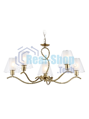 Люстра Ambrella light LH57091/5 BS/FR латунь/белый матовый E14/5 max 40W D690*790
