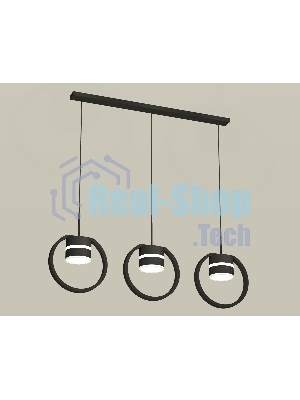 Светильник Ambrella light XB9107153/3 SBK/FR черный песок/белый матовый GX53 (C9107, N8445)