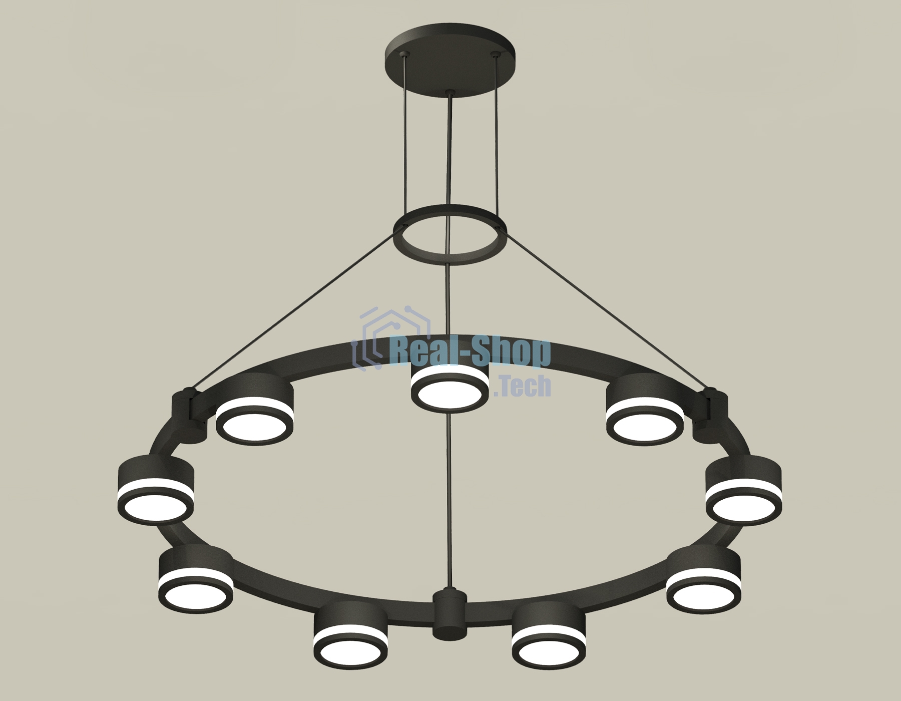 Светильник Ambrella light XR92051900/9 SBK/FR черный песок/белый матовый GX53  (A9205, C9242, N8415)