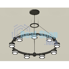 Светильник Ambrella light XR92051900/9 SBK/FR черный песок/белый матовый GX53  (A9205, C9242, N8415)