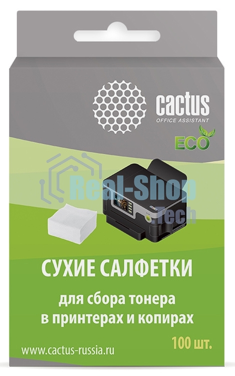 Салфетки Cactus CS-P2003E для принтеров и копиров 100 шт сухих