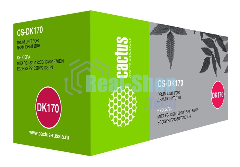 Блок фотобарабана Cactus CS-DK170 ч/б:100000 стр. для Kyocera Ecosys M2035/M2035dn/M2535 Kyocera
