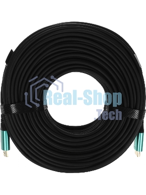 Кабель аудио-видео Cactus CS-HDMI-AOC-2.1-70 HDMI (m)/HDMI (m) 70м. позолоч.конт. черный