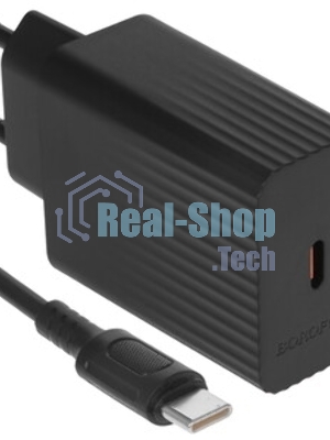 Сетевое зарядное устройство BOROFONE (6941991122736) BAS73Aaa 1Type-C 3.0A PD20W для Type-C Type-C черный