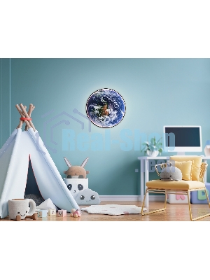 Настенно-потолочный светодиодный светильник Ambrella light FW11134 BK черный 31W LED 3000-6400K D500*38