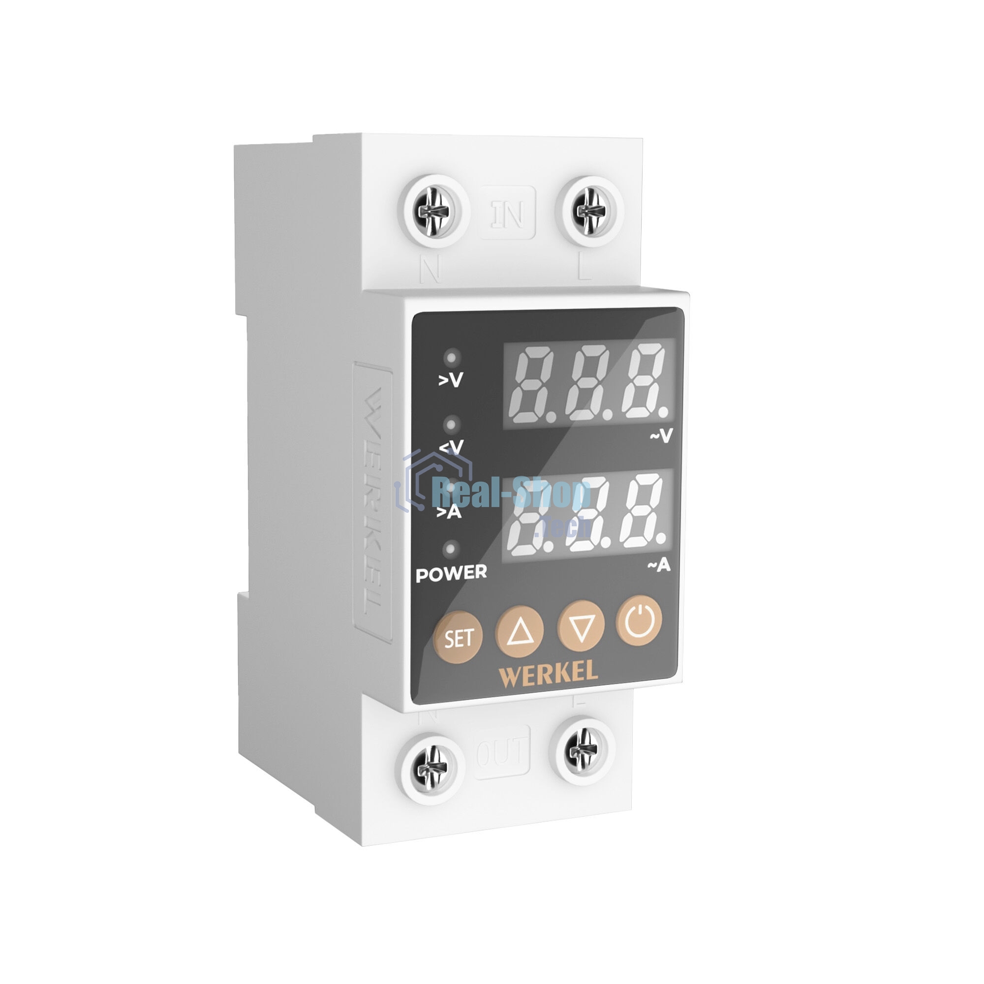 Реле напряжения Werkel 1P+N 63А W932P63R