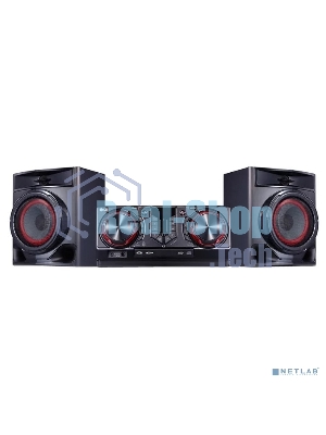 Мини-аудиосистема LG CJ44 черный 480Вт FM USB BT