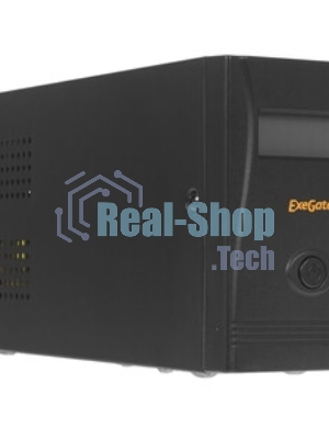 Источник бесперебойного питания ExeGate Smart LB-650.LCD.AVR.4C13 (650VA/390W, LCD, AVR, 4*C13, батарея 12V 7Ah, черный)