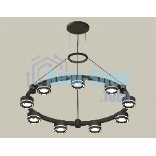 Светильник Ambrella light XR92051901/9 SBK/FR черный песок/белый матовый GX53  (A9205, C9242, N8434)