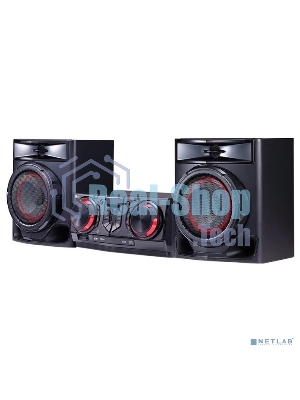 Мини-аудиосистема LG CJ44 черный 480Вт FM USB BT