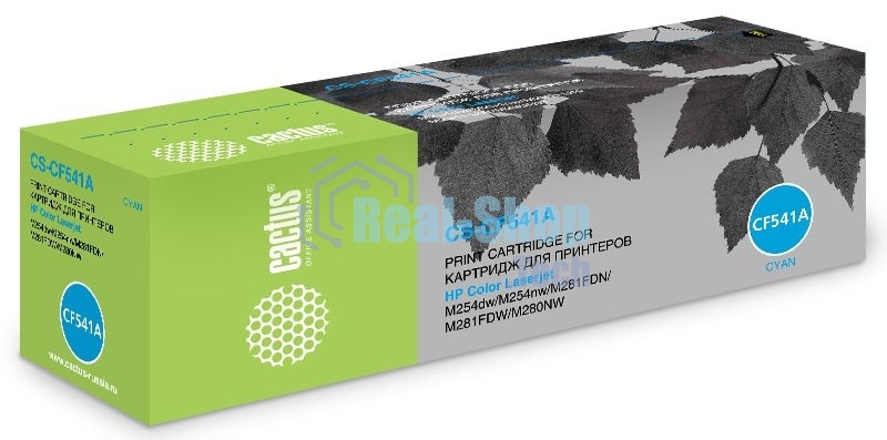 Картридж лазерный Cactus CS-CF541A голубой (1400 стр.) для HP LJ M254dw/M280nw/M281fdn