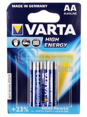 Батарейка Varta LONGLIFE POWER (HIGH ENERGY) LR6 AA 04906121412 BL2 Alkaline 1.5V (4906) (2/40/200)