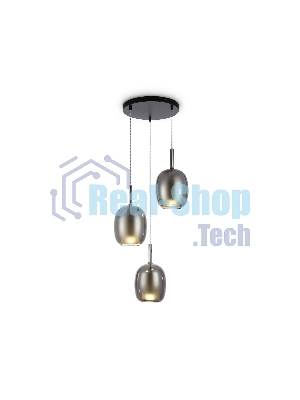 Подвесной светильник Ambrella light LH11153/3 BK/WH/SM черный/белый/дымчатый E27*3 max 60W D425*1500