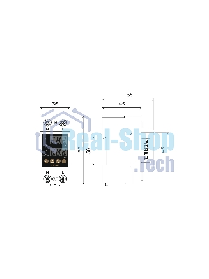 Реле напряжения Werkel 1P+N 63А W932P63R