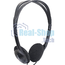 Проводные наушники Defender Aura 101 черный, накладные, Jack 3.5 мм