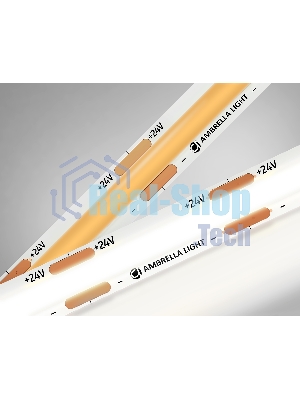 Светодиодная лента Ambrella light GS4702 COB 480Led /12W m/ 24V IP20 4500K/ 5000*8*1.54mm (2 конт.)