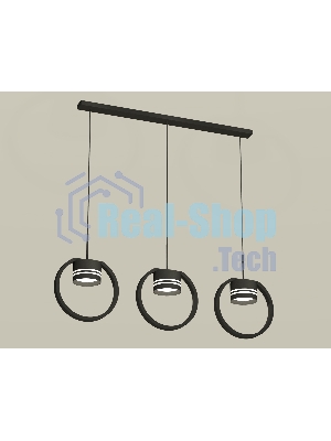 Светильник Ambrella light XB9107154/3 SBK/FR черный песок/белый матовый GX53 (C9107, N8478)