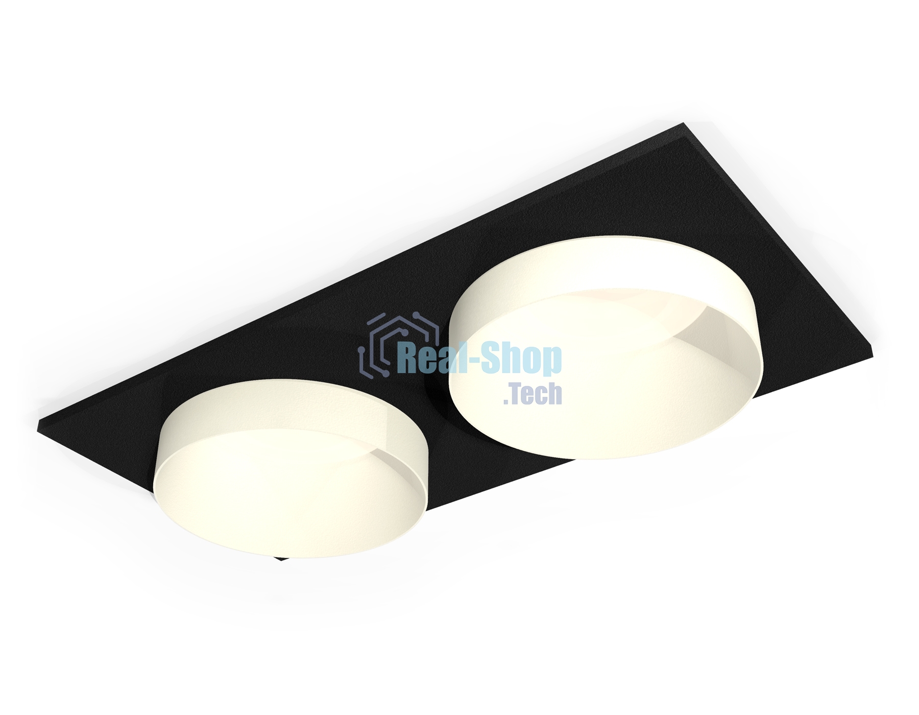Комплект встраиваемого светильника Ambrella light XC6526020 SBK/SWH черный песок/белый песок MR16 GU5.3 (C6526, N6130)