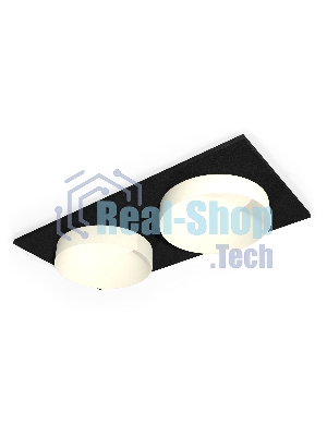 Комплект встраиваемого светильника Ambrella light XC6526020 SBK/SWH черный песок/белый песок MR16 GU5.3 (C6526, N6130)