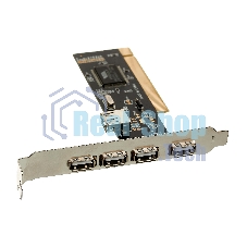 Контроллер ExeGate EXE-352 PCI, 4хUSB 2.0 ext + 1хUSB 2.0 int (OEM) EX281227RUS