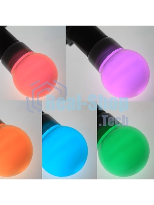 Лампа шар Neon-night e27 9 LED Ø50мм RGb
