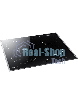 Встраиваемая электрическая панель Samsung NZ64T3536DK/WT 59 x 50.5 x 5.2 см., электронное управление, 15 степеней мощности, автоматическое отключение, защита от детей, блокировка управления, дисплей, 4 конфорки, 2 с зоной расширения, рамка из нержавеющей стали, корпуса черный