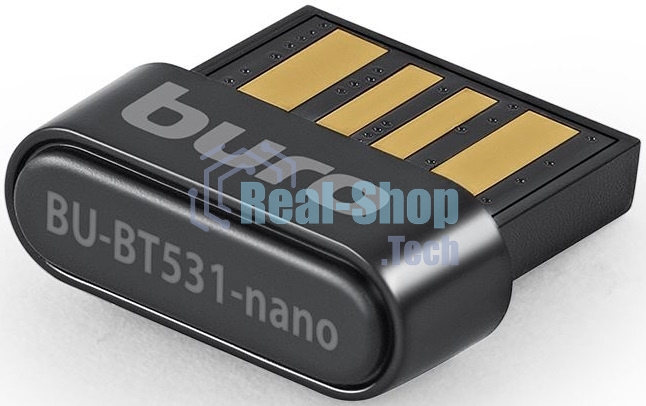 Адаптер USB Buro BU-BT531-nano Bluetooth 5.3+EDR class 1.5 20м черный