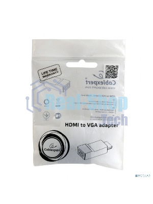 Переходник Gembird Переходник HDMI-VGA Cablexpert A-HDMI-VGA-001, 19M/15F
