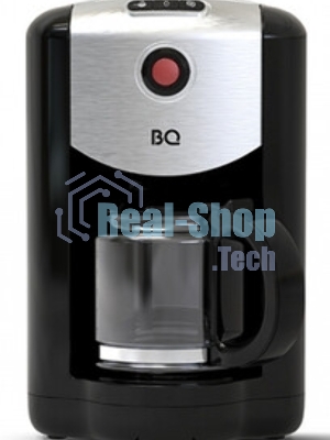 Кофеварка капельная со встроенной кофемолкой BQ CM1009 черный-стальной, исп. кофе - зерновой/молотый, 0.625 л, 700 Вт.