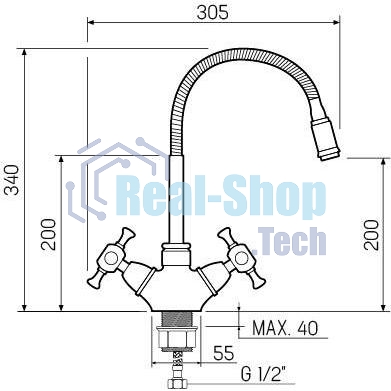 SL92W-279F Смеситель для кухни