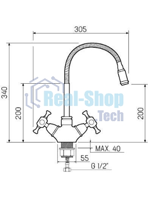 SL92W-279F Смеситель для кухни