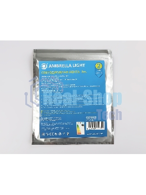 Светодиодная лента GS1003 2835 60Led/ 4.8W m/ 12V IP20 6500K/ 5000*8*1.2mm (2 конт.)