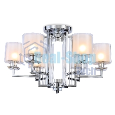 Светильник Ambrella light TR4418/6 CH/CL/FR хром/прозрачный/белый матовый E27*6 max 40W D748*463