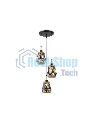 Светильник Ambrella light TR8522/3 BK/SB черный/бронза E27/3 max 60W D380*1000