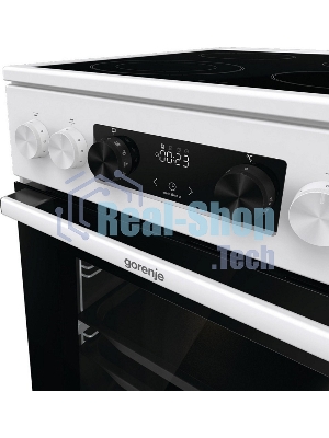 Плита электрическая Gorenje GECS5C70WA белый, конфорок 4 электрических, духовка 70 л, 50 см x 85 см x 59.4 см