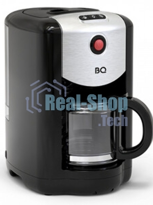 Кофеварка капельная со встроенной кофемолкой BQ CM1009 черный-стальной, исп. кофе - зерновой/молотый, 0.625 л, 700 Вт.