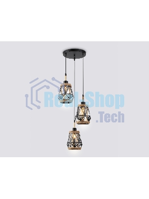 Светильник Ambrella light TR8522/3 BK/SB черный/бронза E27/3 max 60W D380*1000