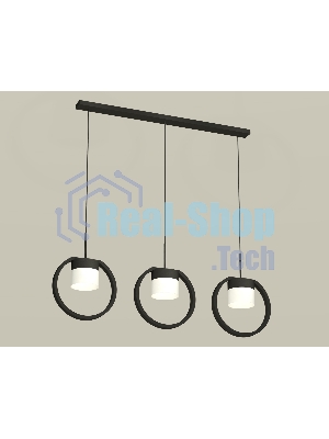 Светильник Ambrella light XB9107155/3 SBK/FR черный песок/белый матовый GX53 (C9107, N8402)